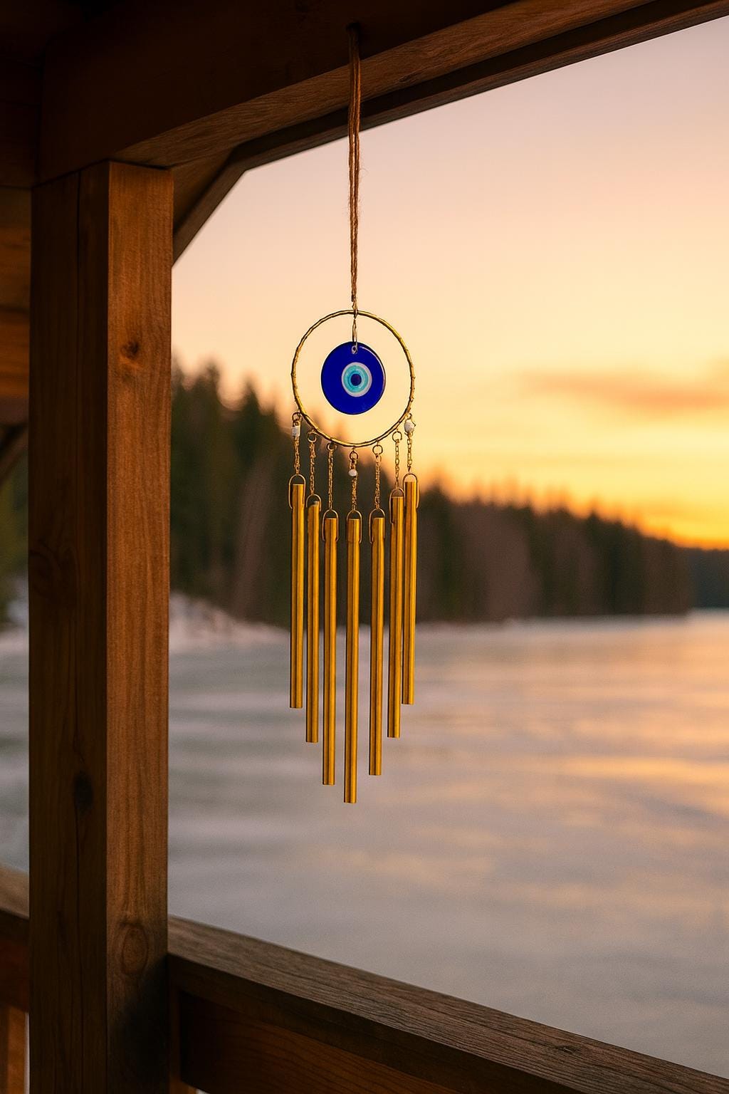 Tree Of Life Wind Chime, Crystal Outdoor Wind Chimes For Garden, Boho Feng Shui Home Decor, Meditation Hanging Ornament, Housewarming Gift