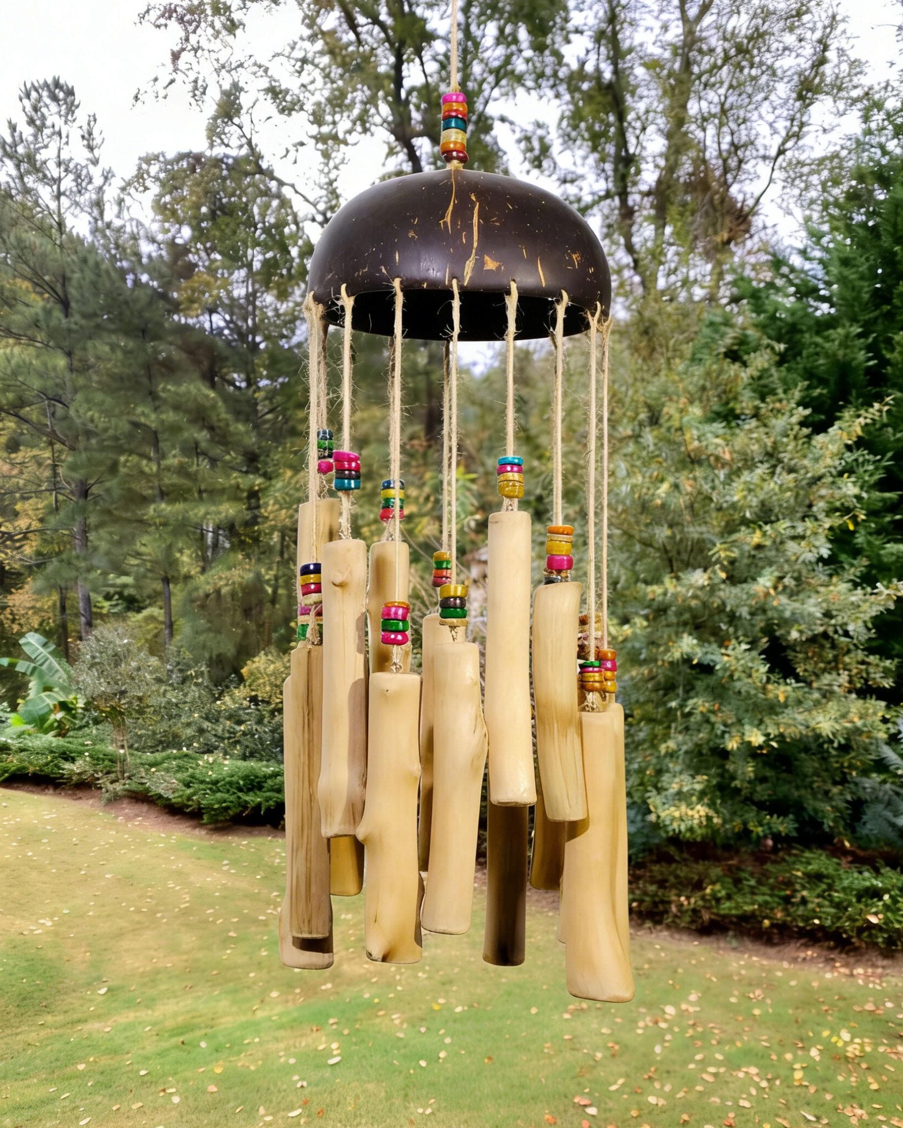 Boho Wooden Wind Chimes, Handmade, Home Décor, Patio/outdoor Decoration